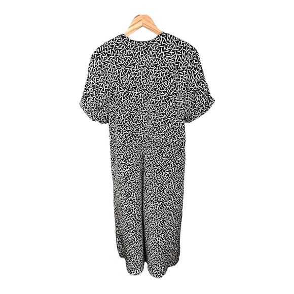 Talbots Vintage Maxi Dress Navy White Pattern Women’s Size 6 - Picture 2 of 4